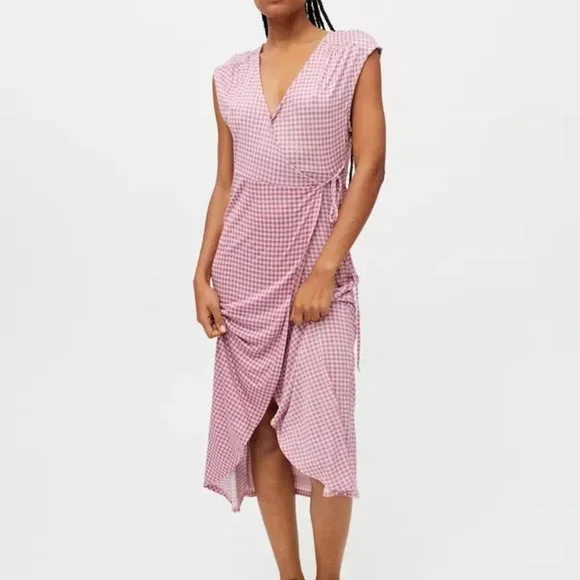 strapless open back dress Cartmel Mini Dress Brown / Pink